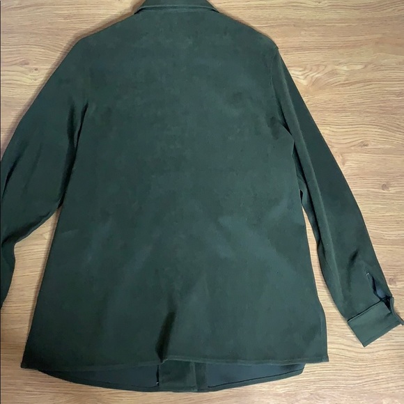 Russell Scott Green Button Down Blouse Size 10 - Picture 8 of 8